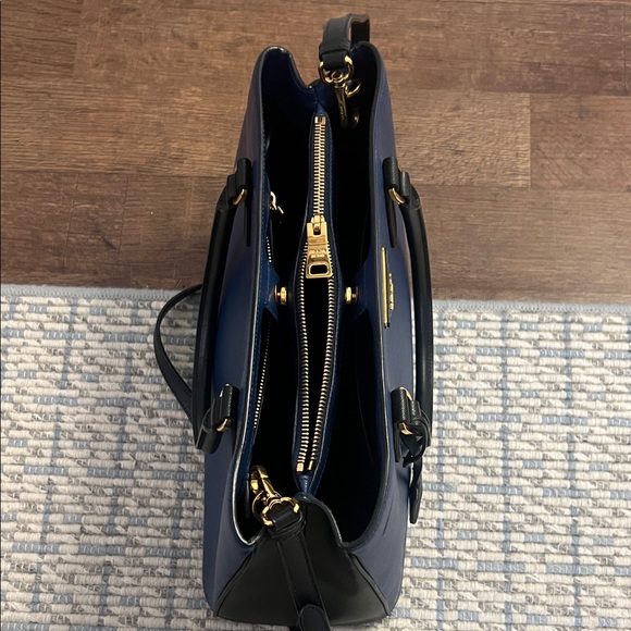 Prada Dark Blue Leather Satchel - Picture 10 of 11